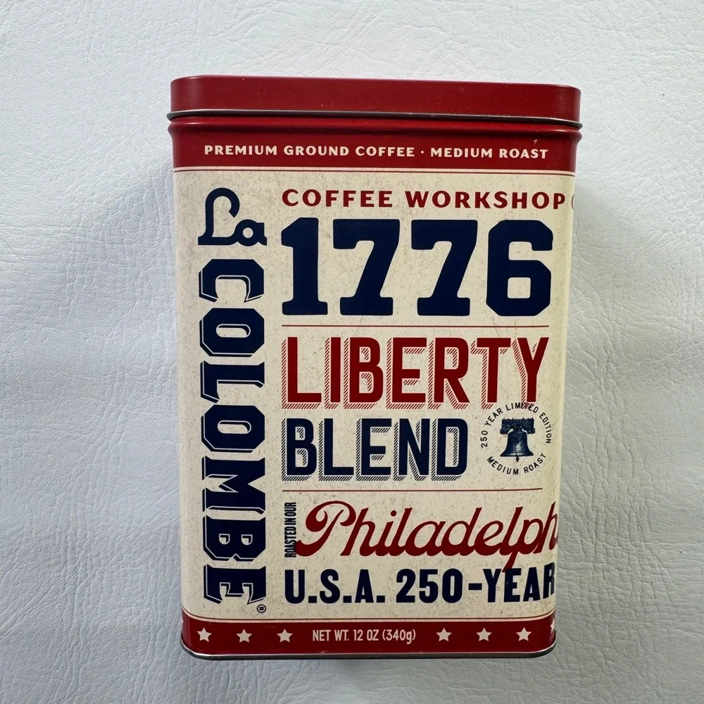 La Colombe 1776 Liberty Blend Philadelphia 250 Year Anniversary Coffee 12oz Tin